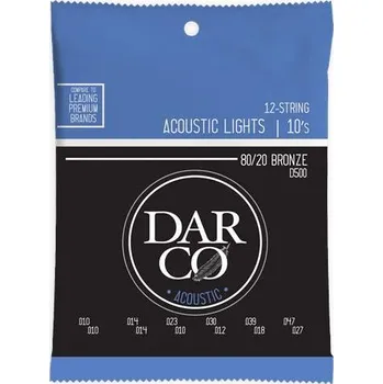 Struna pro kytaru a smyčcový nástroj Darco Darco D500 struny pro akustickou 12 strunnou kytaru