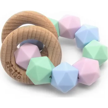 Mimijo Silikonové chrastící kousátko 2v1, Penelope