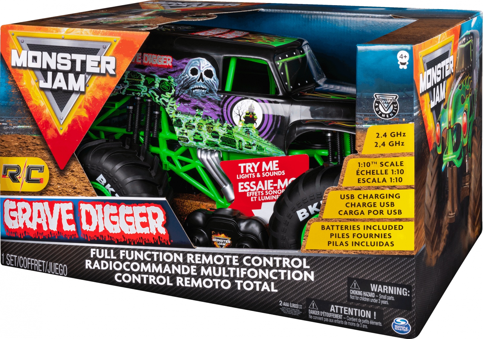 Spin Master Monster jam RC Grave Digger 110 Zbozi.cz