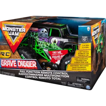 Spin Master Monster jam RC Grave Digger 1:10 RC model auta Spin Master Monster jam RC Grave Digger 1:10