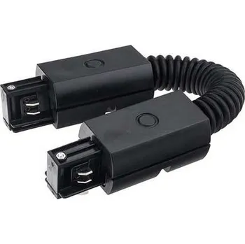 Příslušenství pro LED osvětlení Flexibilní konektor pro třífázové lišty OP, barva černá