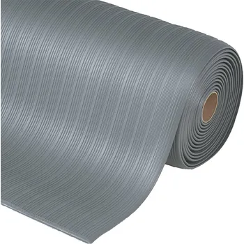 Šedá protiúnavová průmyslová rohož Airug, Plus - 1830 x 122 x 0,94 cm