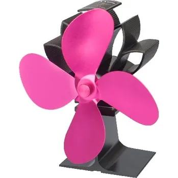 Krbový ventilátor Krbový ventilátor čtyřlopatkový červený