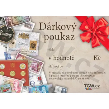 Poštovní známka Dárkový poukaz v libovolné hodnotě od 250,-Kč