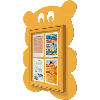 Vitincom Školní dětská vitrína - medvěd Barva: červená