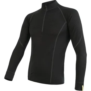 Sensor Merino Active zip černé, L