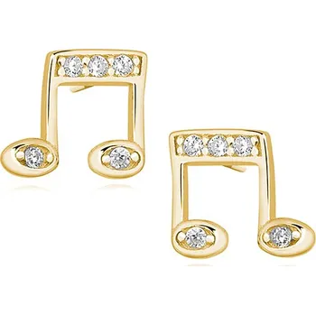 Náušnice Olivie Stříbrné náušnice ZLATÉ NOTY 3272 Ag 925; ≤0,7 g.