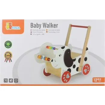 Dětské chodítko Viga Dřevěné chodítko pejsek