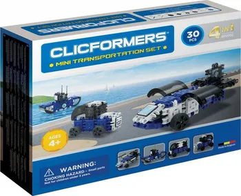 Stavebnice ostatní Clicformers Mini Dopravní prostředky 30 dílků
