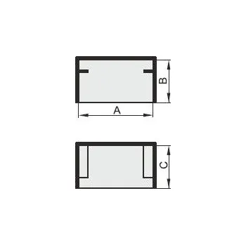 Podlahová lišta Polyprofil LV 40x40 koncovka