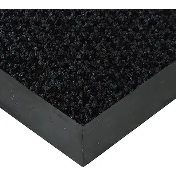Černá textilní vstupní vnitřní čistící rohož Alanis - 50 x 90 x 0,75 cm
