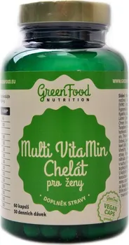 Green Food Nutrition Multivitamin Vegan chelát pro ženy 60 cps.