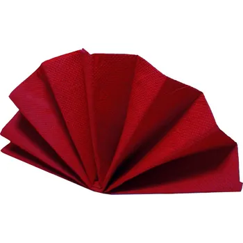 Ubrousky DekoStar bordové 40 x 40 cm [40 ks] (88008) Doprodej.