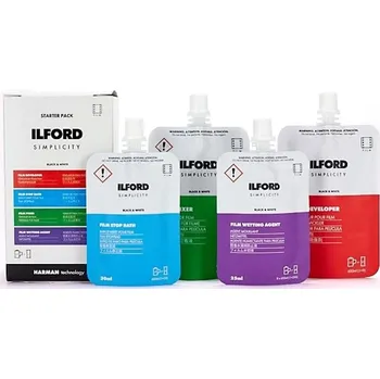 Fotografická chemikálie ILFORD Simplicity Starter Pack - vývojka,přerušovač,ustalovač, smáčedlo