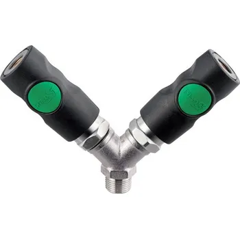 Příslušenství ke kompresoru ESI07-38ADSW Rozdvojka vnější závit 3/8" (ABAC)