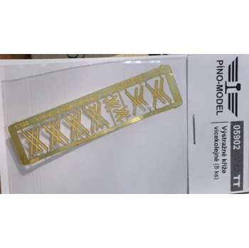 Modelová železnice Přejezdové kříže vícekolejné lept TT