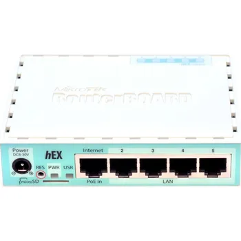 Síťový prvek MikroTik RouterBOARD RB750Gr3 hEX/ 880 MHz/ 256 MB RAM/ 5x Gigabit LAN/ Router OS L4