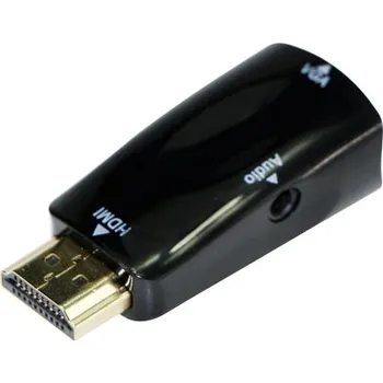 Video redukce GEMBIRD Redukce HDMI - VGA+Audio (M/F, černá)