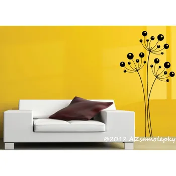 Samolepící dekorace Samolepky na zeď - Bublinkový kmín - S (32 x 60 cm)