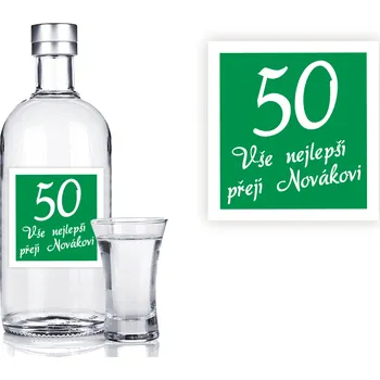 Samolepící dekorace Etiketa na lahev 01 11 x 11,6 cm