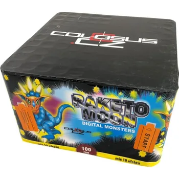 Zábavní pyrotechnika Kompaktní ohňostroj 100ran / 20mm, Raketomoon