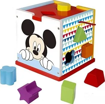 Dřevěná hračka Disney Edukační vkládací kostka