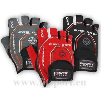 Fitness rukavice PowerSystem rukavice PRO GRIP EVO red XXL