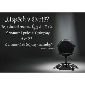 Samolepící dekorace Samolepky na zeď - Citát - Albert Einstein - S (60 x 40 cm)