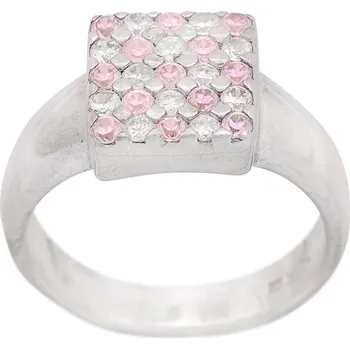 Prsten ShopBOB stříbrný prsten se zirkony Ag 6,8 g 60