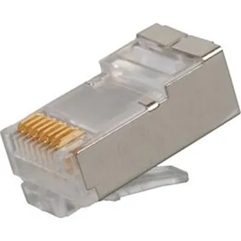 Konektor DATACOM Konektor RJ45 STP 8p8c Cat6 drát 10ks 4136