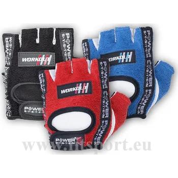 Fitness rukavice PowerSystem rukavice WORKOUT black S