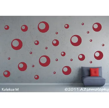 Samolepící dekorace Samolepky na zeď - Bubliny - kolekce S