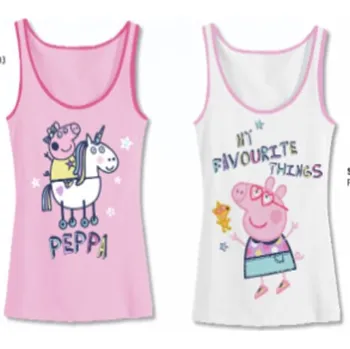 Peppa Pig Tílko Prasátko Peppa - 2 kusy Velikost: 122/128 (7/8 let)