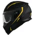 Helma na motorku Vemar Zephir Mark černá matná/šedá/žlutá fluo