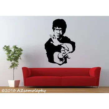 Samolepící dekorace Samolepky na zeď - Bruce Lee - S (40 x 60 cm)