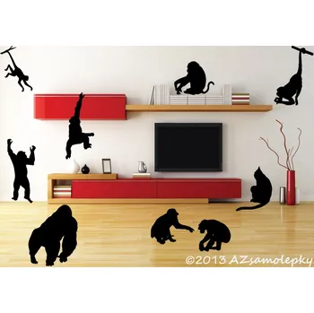 Samolepící dekorace Samolepky na zeď - Opice