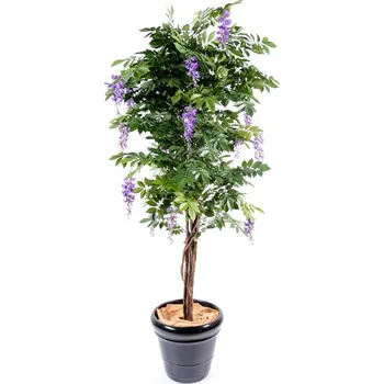 umělá květina WISTERIA MULTI TREE LAVANDER, 150cm (Luxusní kvetoucí umělý strom)