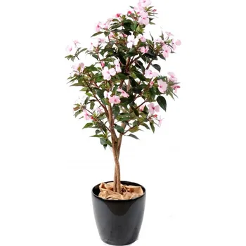 umělá květina IMPATIENS sv. růžový, 110cm (Luxusní umělý strom netýkavka)