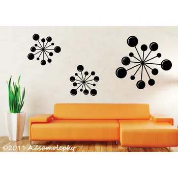 Samolepící dekorace Samolepky na zeď - Obrazce Bubble - L