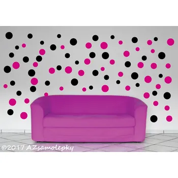 Samolepící dekorace Samolepky na zeď - DUO puntíky