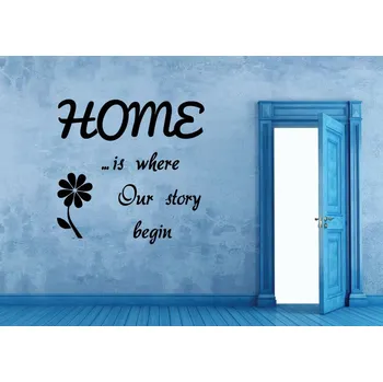 Samolepící dekorace Samolepky na zeď-Nápis-Home II. - S (40 x 40 cm)