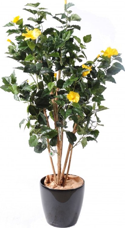 IBIŠEK ŽLUTÝ, 110cm (Luxusní kvetoucí umělý keř)