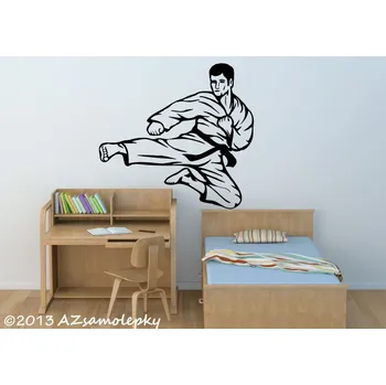 Samolepící dekorace Samolepky na zeď - Karatista - S (32 x 30 cm)