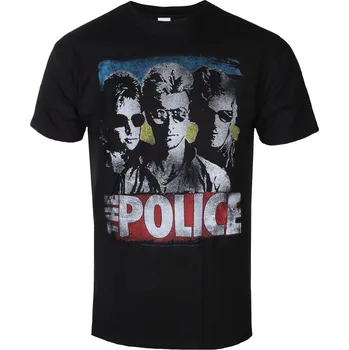 Pánské tričko Tričko metal pánské Police - GREATEST HITS - LIQUID BLUE - 31812-1