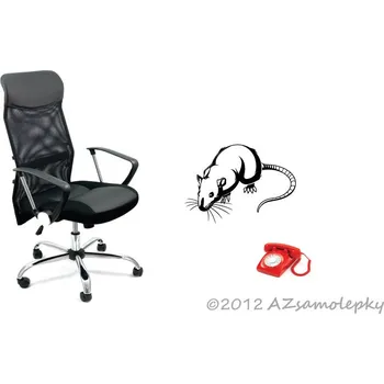 Samolepící dekorace Samolepky na zeď - Krysa - S (20 x 15 cm)