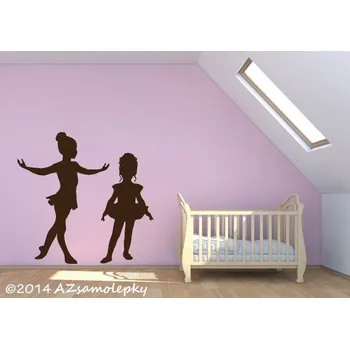 Samolepící dekorace Samolepky na zeď - Malé baletky - S