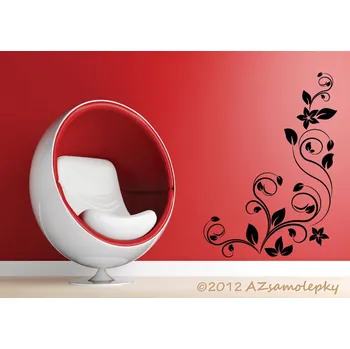 Samolepící dekorace Samolepky na zeď - Pnoucí květina - S (40 x 55 cm)