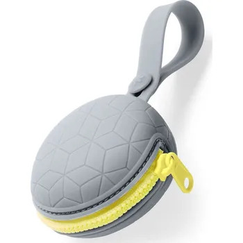 dudlíky SKIP HOP Silikonové pouzdro na dudlík Grab&Go - šedé