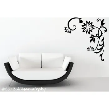 Samolepící dekorace Samolepky na zeď - Rohový ornament I. - XS (10 x 10 cm)