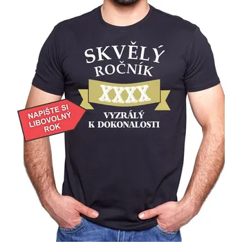 Tričko - Skvělý ročník (vlastní rok) Vyzralý k dokonalosti, Barva látky růžová , Střih Dámsky, Velikost XXL